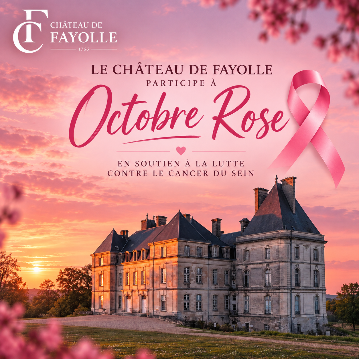 Le Château de Fayolle x Octobre Rose